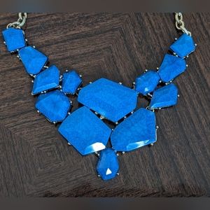 Chunky deep blue necklace